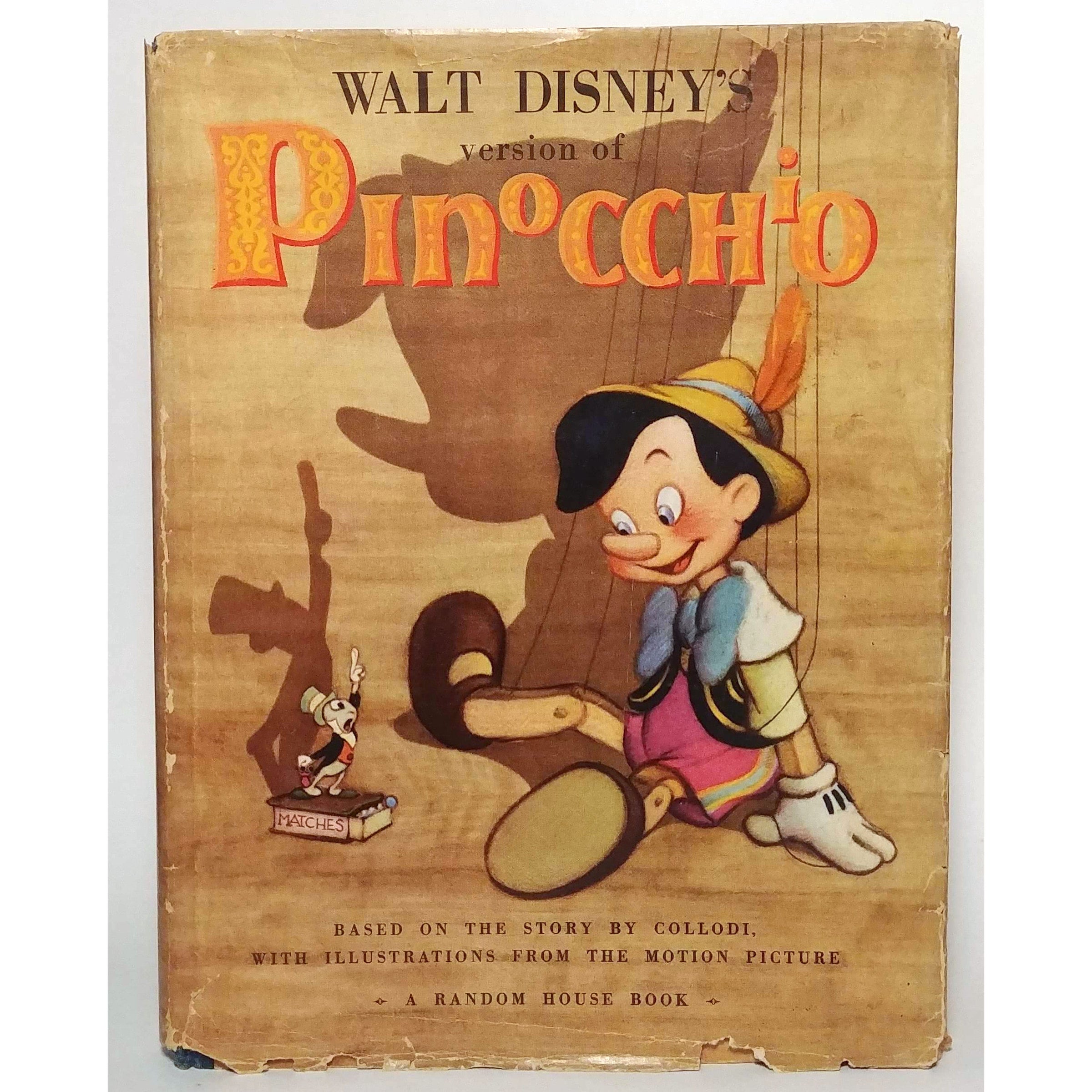 1939 Pinocchio Book with Color Illustrations from the Motion